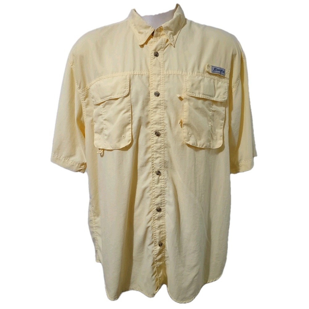 Bimini Bay Outfitters Fishing Shirt Mens Size XXL  Vent  Short Sleeve  Button Up